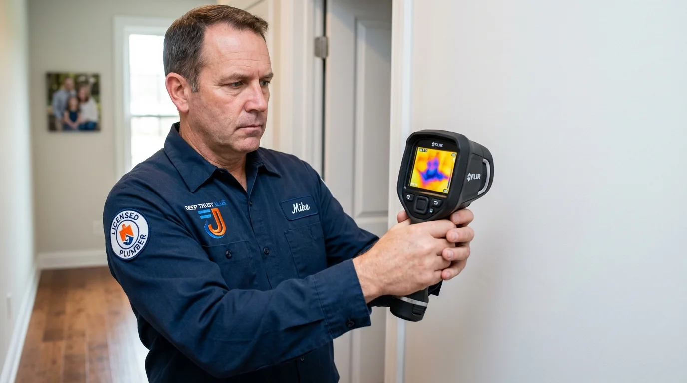 Thermal imaging leak detection by Johns Plumbing LLC in Apollo